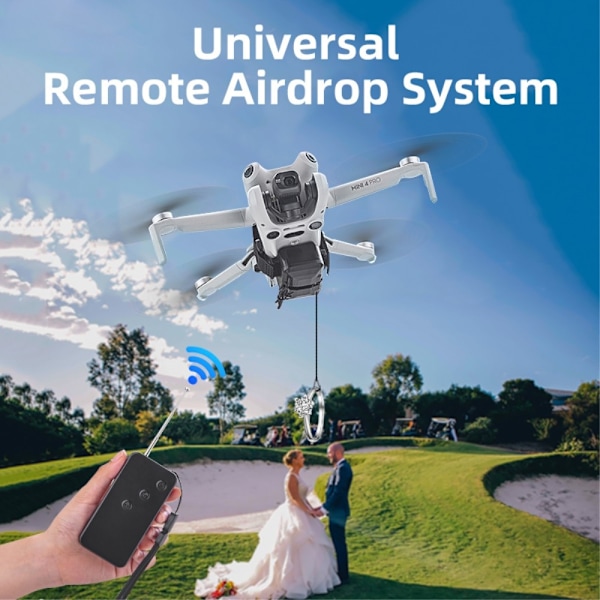 Drone Droner Throw Move Leave Airdrop system fjernbetjening Black