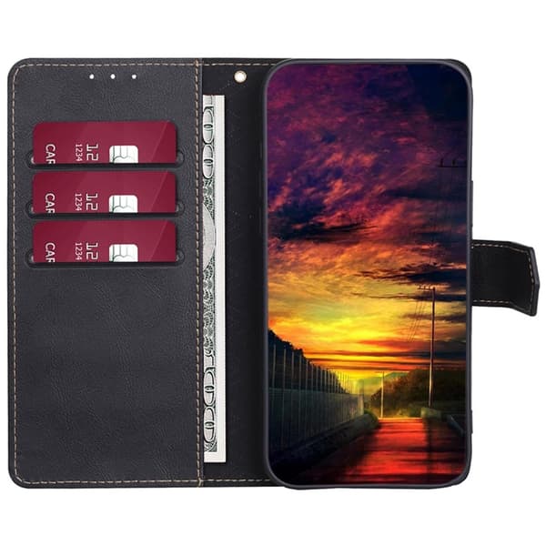 Till Xiaomi Redmi Note 12 Pro 5G Plånboksfodral Fodral Skal Svart
