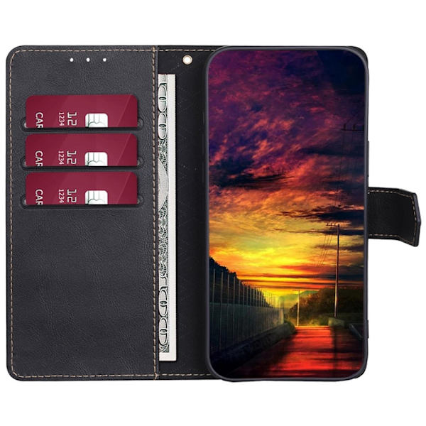 Xiaomi Redmi Note 12 Pro 5G Wallet Case Cover Shell Black