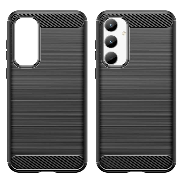 Samsung Galaxy A35 Karbon fiber Texture Skal - Svart Svart