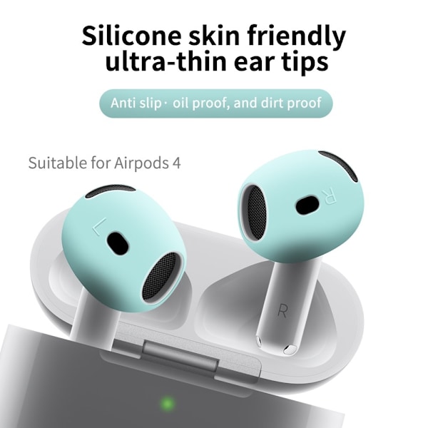 For AirPods 4 ørepropper Sklisikkert silikonetui Ørepropper Ørepropper - Gul Yellow