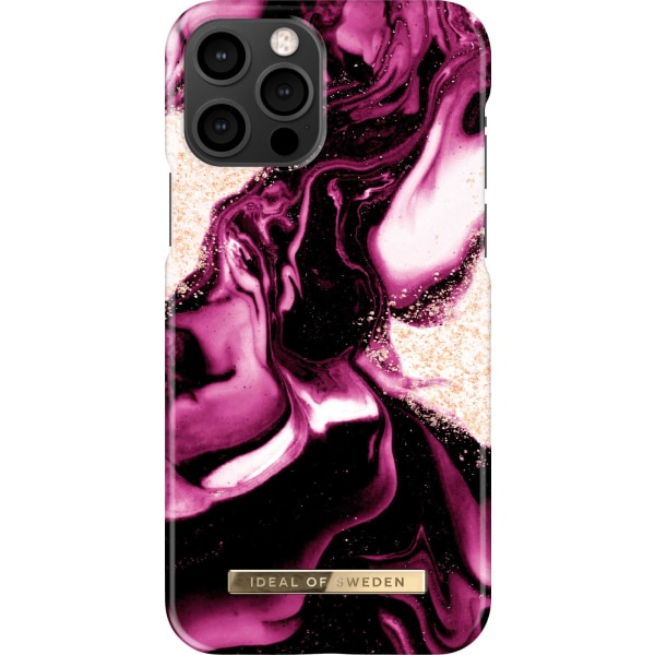 iDeal Of Sweden iPhone 13 Pro skal - Kultainen Ruby Marble Red