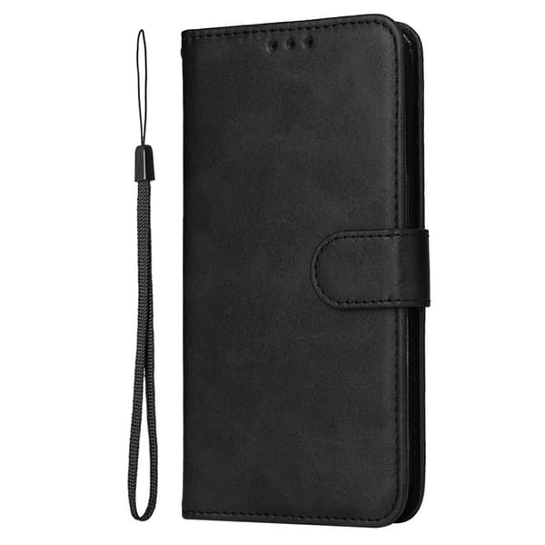 Til Motorola Moto Edge 50 Neo / Moto S50 5G Case Wallet Case Shell Black
