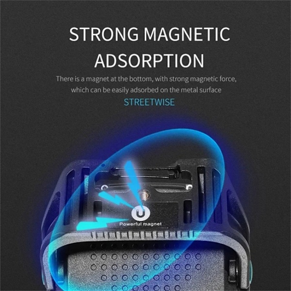 COB Magnetisk Spotlight Arbeidslys Bærbar nødlommelykt Blue