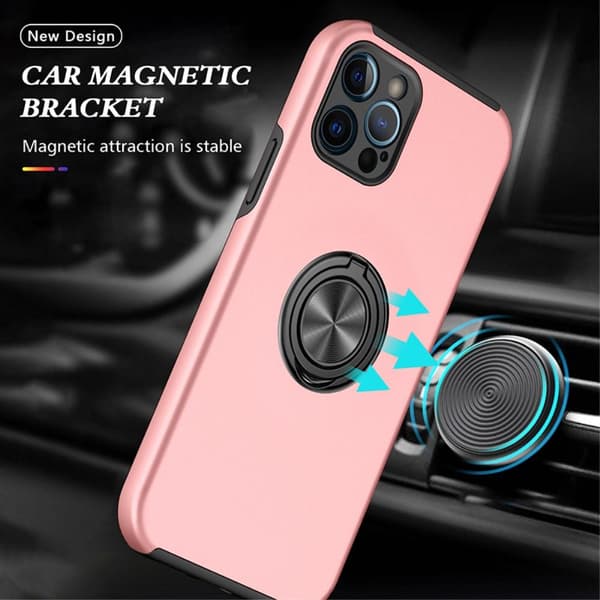 iPhone 13 Pro Max Sormensormusjalka Hybridikotelo - Ruusukulta Pink gold
