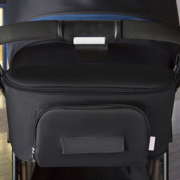 Barnvagnsväska praktisk väska till barnvagnen - Svart Svart