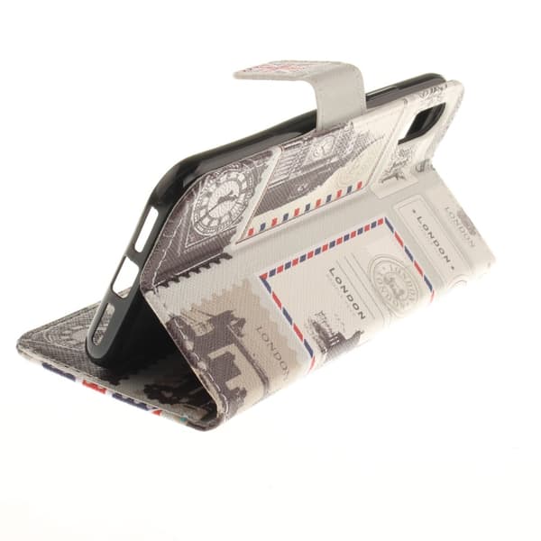 iPhone X Lommebok - cover - London Elements