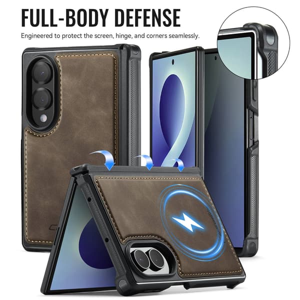 CASEME Magnetisk telefondeksel til Samsung Galaxy Z Fold8 Brown