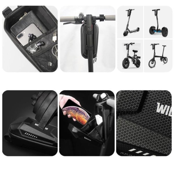 Hard Shell taske til Xiaomi Mijia M365 elektrisk scooter - 2L Black