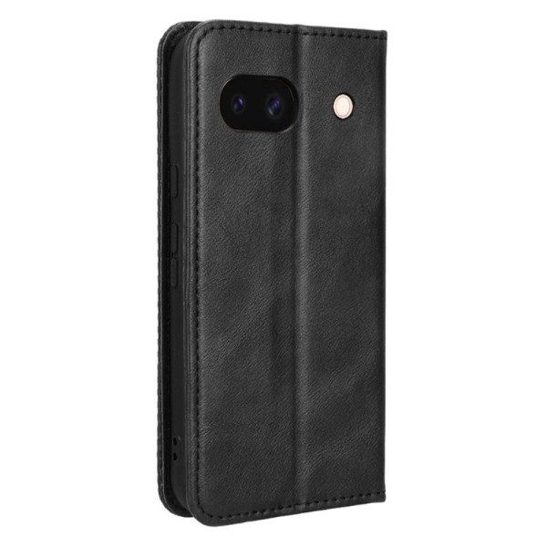 För Google Pixel 8a Plånboksfodral Exklusivt Svart Svart