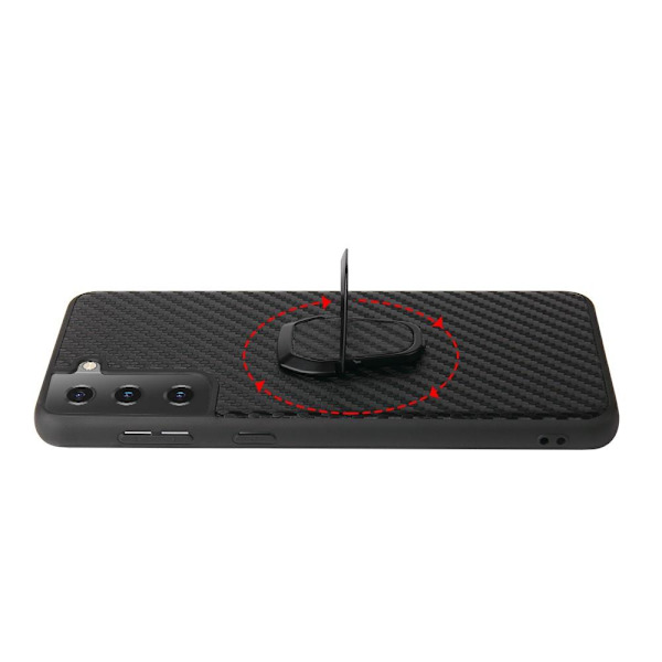 Samsung Galaxy S21+ (S21 Plus) Fingerring Stativetui Magnet Black