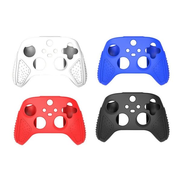 För Xbox Series S/X Game Controller Dammtätt silikonskydd Anti-halk Fodral - Vit Vit
