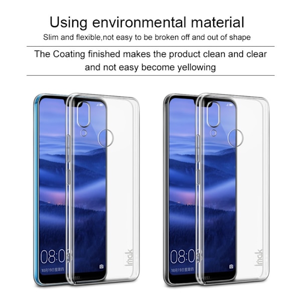 IMAK II Pro Hard plastdeksel til Huawei P20 Lite Transparent