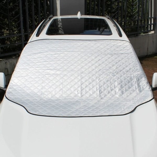 Universal paksu puuvilla All Weather -auton tuulilasin aurinkosu Silver