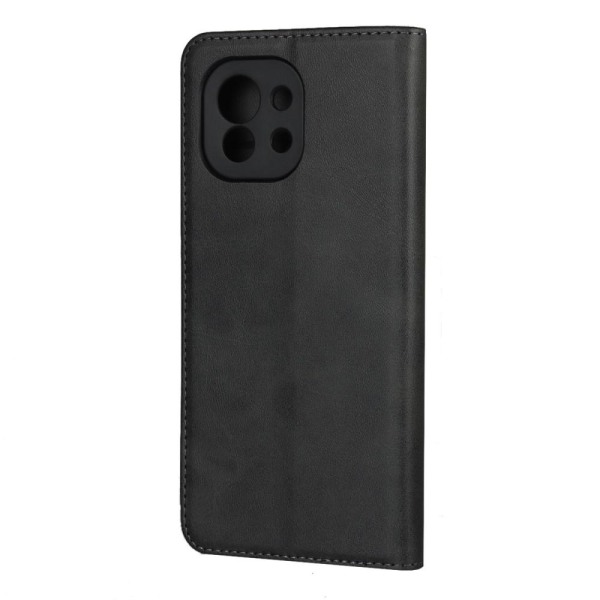 Automaattisesti imeytyvä lompakkonahkainen kotelo Xiaomi Mi 11: lle - musta Black