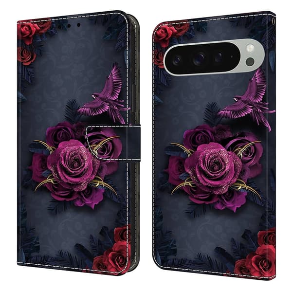 För Google Pixel 10 Pro XL Plånboksfodral Mönstertryckt PU-läder Flip Stativ Mobilfodral multifärg