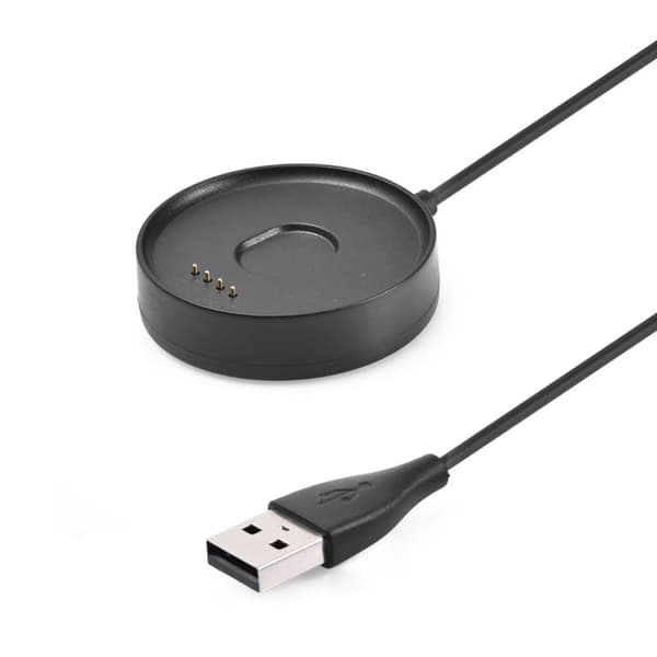 2 in 1 USB Charger Holder Dock Stand Adapter - Ticwatch S2 E2 Black