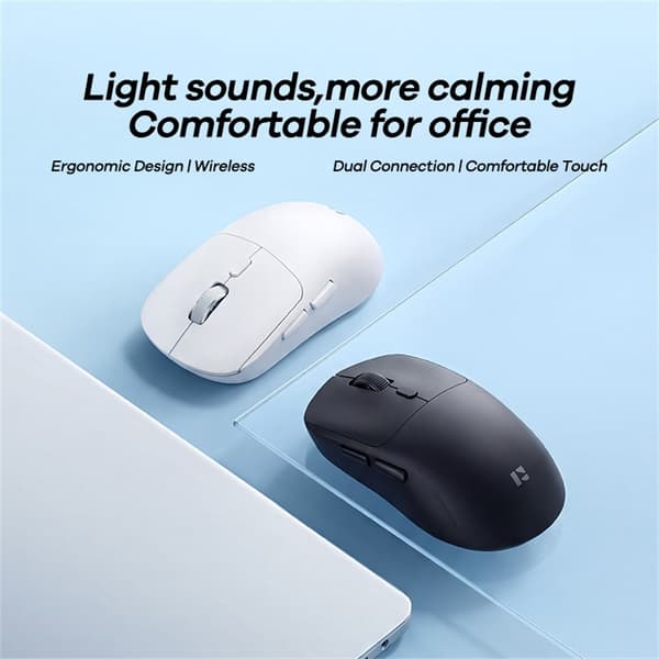 Computermus Trådløs Mus REMAX WM-01 2.4G Bluetooth DPI Justerbar Ergonomisk Lydløs Black