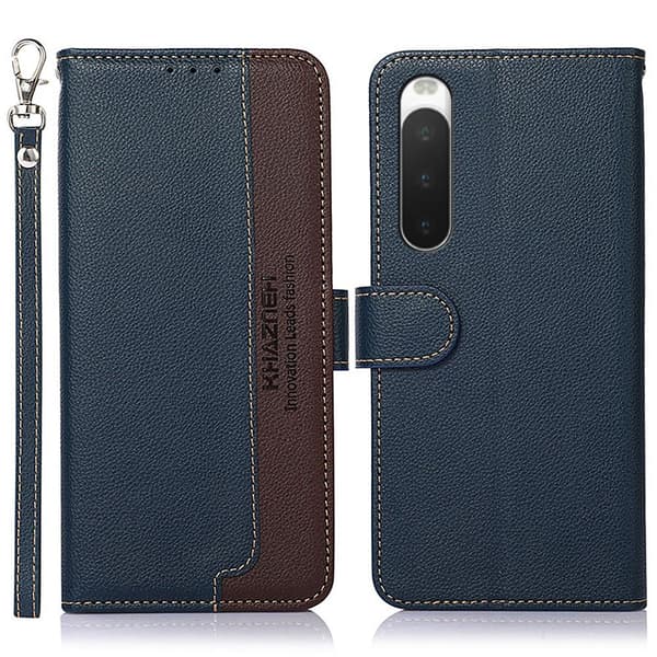KHAZNEH Telefoncover til Sony Xperia 10 V - Blå/Brun Blue