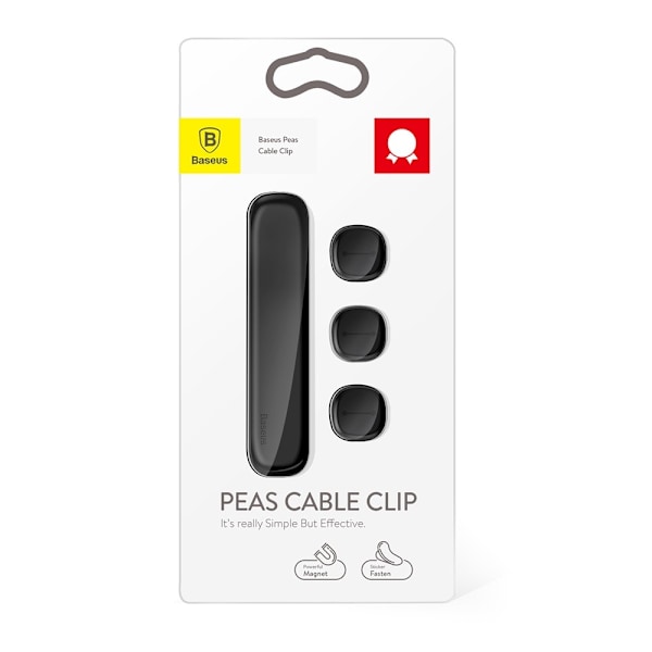 Magneettinen kaapelipidike USB-johdon pidike Wire Organizer Kaapelin hallinta Black