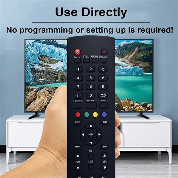 Fjernkontroll utskiftning for RM-C3113 for JVC TV Black
