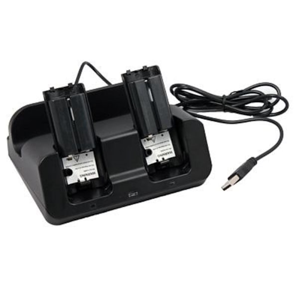 Wii U:n ja Wii - Black -yhteensopiva latausteline Black