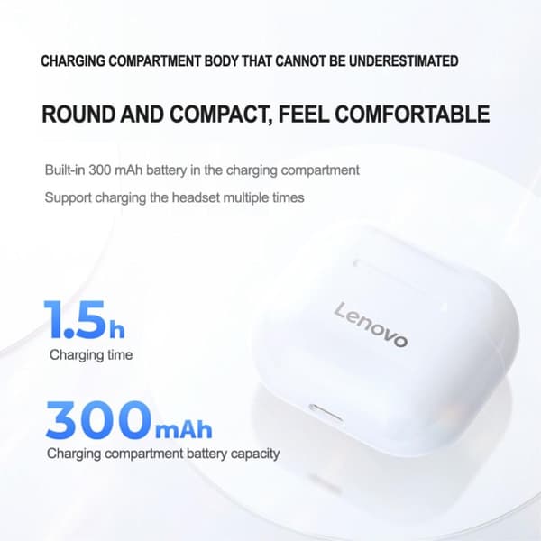 LENOVO LP40 LivePods Bluetooth - headset TWS øretelefoner White