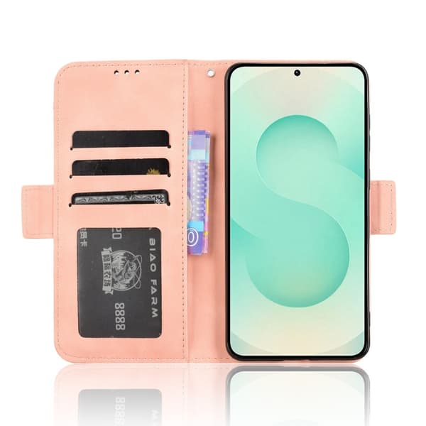 Wallet case Case Cover for Samsung Galaxy S25 Edge Pink