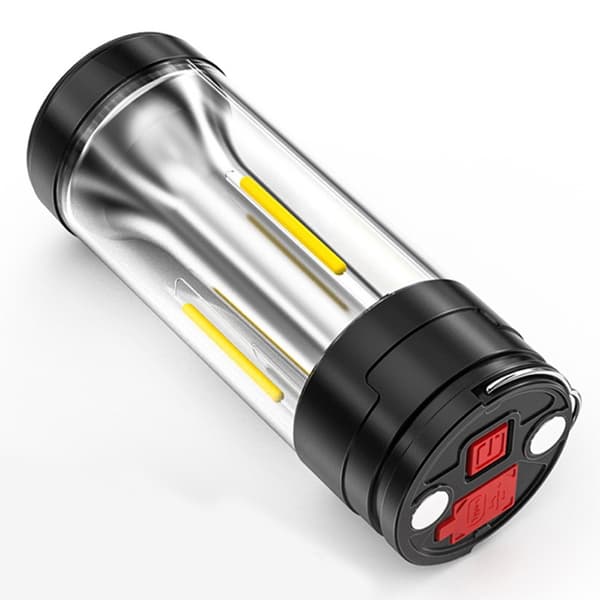 3 - i - 1 Lampe Camping Dobbelt lyskilde Genopladelig Orange