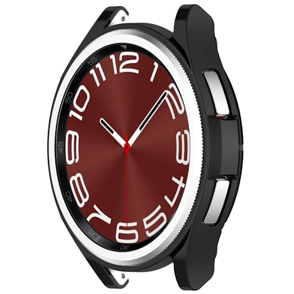 TPU Skal Fodral För Samsung Galaxy Watch6 47mm Full Coverage Svart