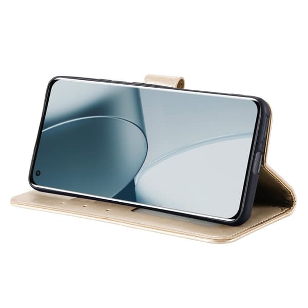 Lommebokdeksel med Stativ og Håndleddsstropp til Sony Xperia 1 VIII Gold