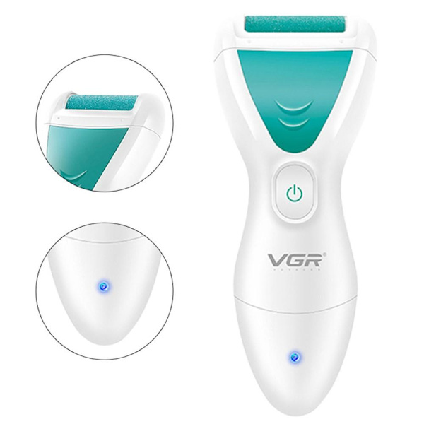 Fodkværn Elektrisk hård hud Hæle Slibning Pedicure Remover Død hud Green