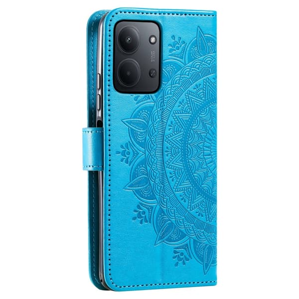 Til Xiaomi Redmi 15C Stand Cover Totem Tegnebogsetui Blue