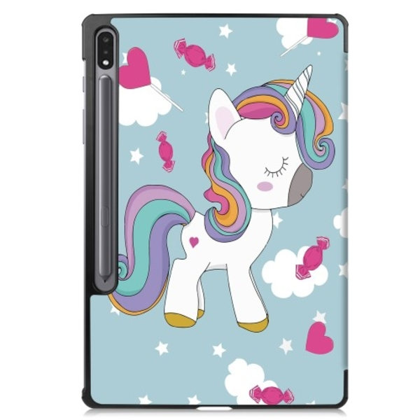 Trifoldet stativ Smart Taske til Samsung Galaxy Tab S10+ (S10 Plus) Multicolor