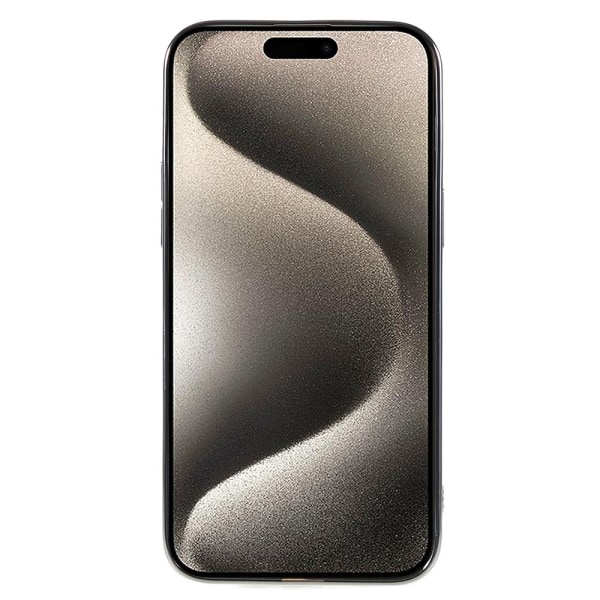 TPU-etui for iPhone 15 Pro Max med elektroplettering, rynket og ujevn overflate Silver