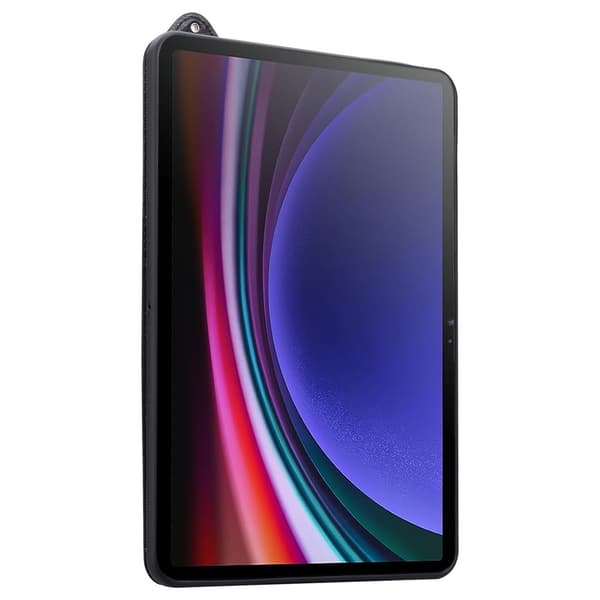 Til Samsung Galaxy Tab S11 Ultra Etui med Håndrem og Stativ - Sort Black