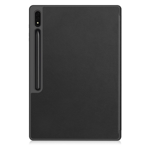 Tri - fold Stand Smart Case for Samsung Galaxy Tab S9 Ultra Black