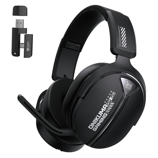ONIKUMA GT887 Gaming Headset LED Kablede Over-Ear Hovedtelefoner Mikrofon - Sort Black