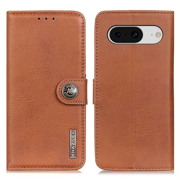 KHAZNEH Google Pixel 8 Lommebok - deksel - Brun Brown