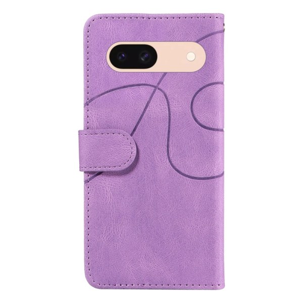 Til Google Pixel 8a KT-serie-1 dobbeltfarve Purple
