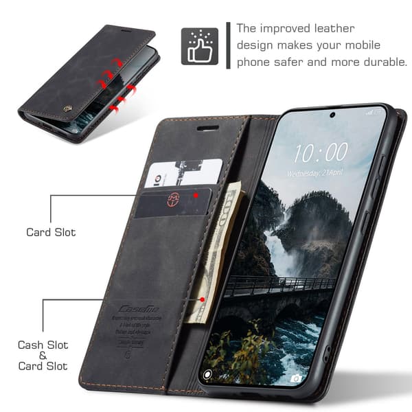 CASEME Lommebok-deksel Xiaomi 15T Pro - Sort Black