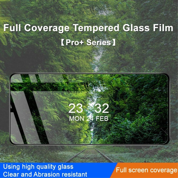 Motorola Moto G32 4G IMAK Pro+ Full Coverage Tempered Glass Black Frame Transparent