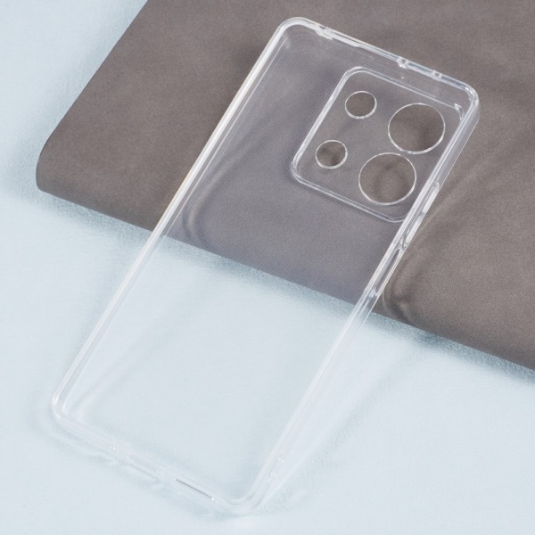 Til Xiaomi Redmi Note 13 Case TPU Cover Bagside Transparent