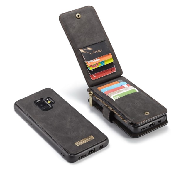 Samsung Galaxy S9 SM-G960 CASEME 2-i-1 Aftagelig - Sort Black