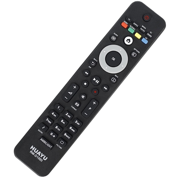 TV-fjernkontroll erstatning for RM-D1000 Philips RC1904 / 001 RC4422 / 01 Black