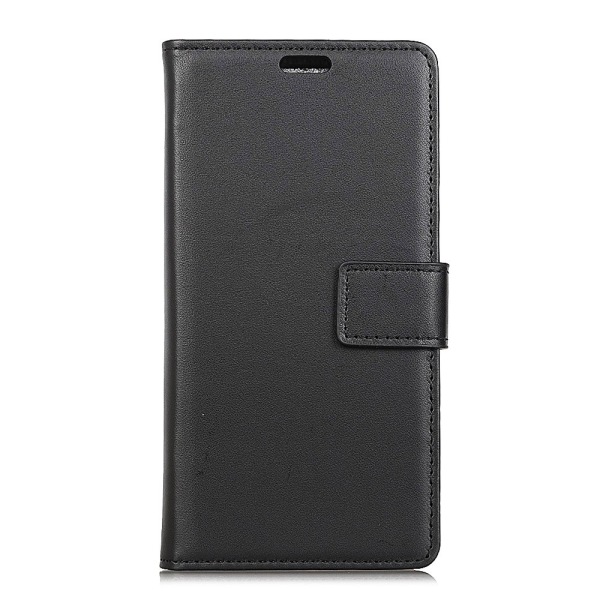 Wallet Stand Flip Lædertelefontaske til Sony Xperia 10 Plus - B Black