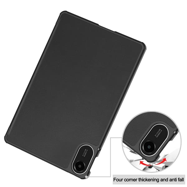 Til Xiaomi Redmi Pad 2 Cover Stødsikkert Stand Cover til Tablet - Sort Black