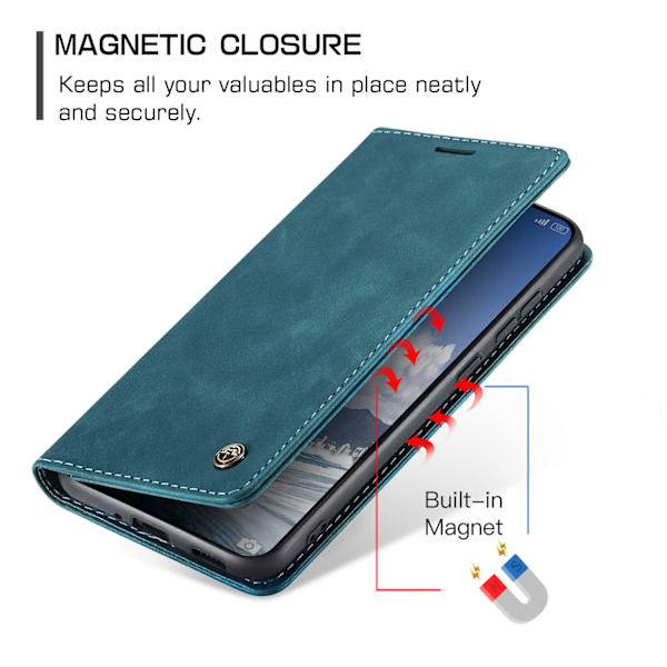 CASEME Plånboksfodral Xiaomi 15T - Blå Blå