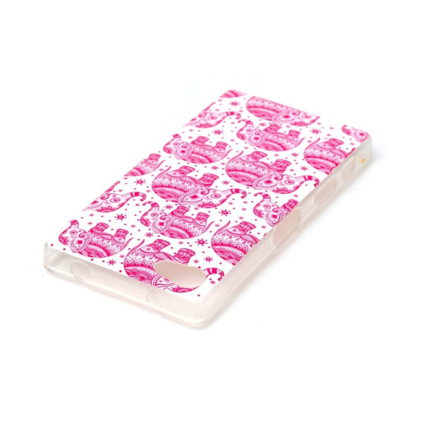 Ethnic Style Elephants TPU Case for Sony Xperia Z5 Compact Multicolor