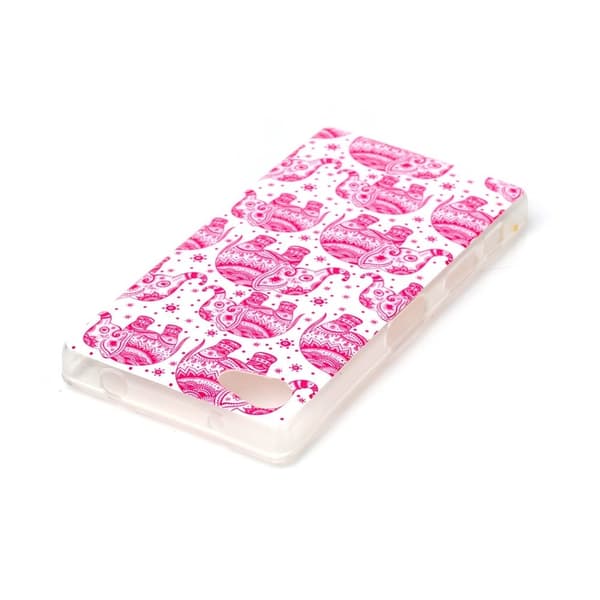 TPU - cover Z5 Compact - Elefanter i Etnisk Stil Multicolor